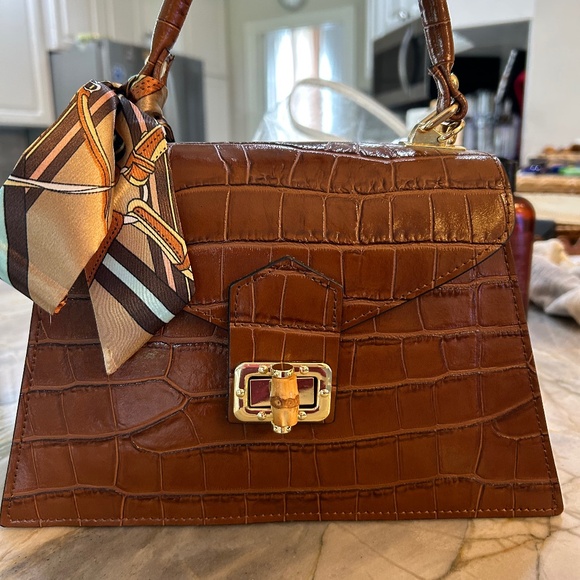 NWOT - Italian Fine Leather Satchel Handbag - Picture 1 of 10